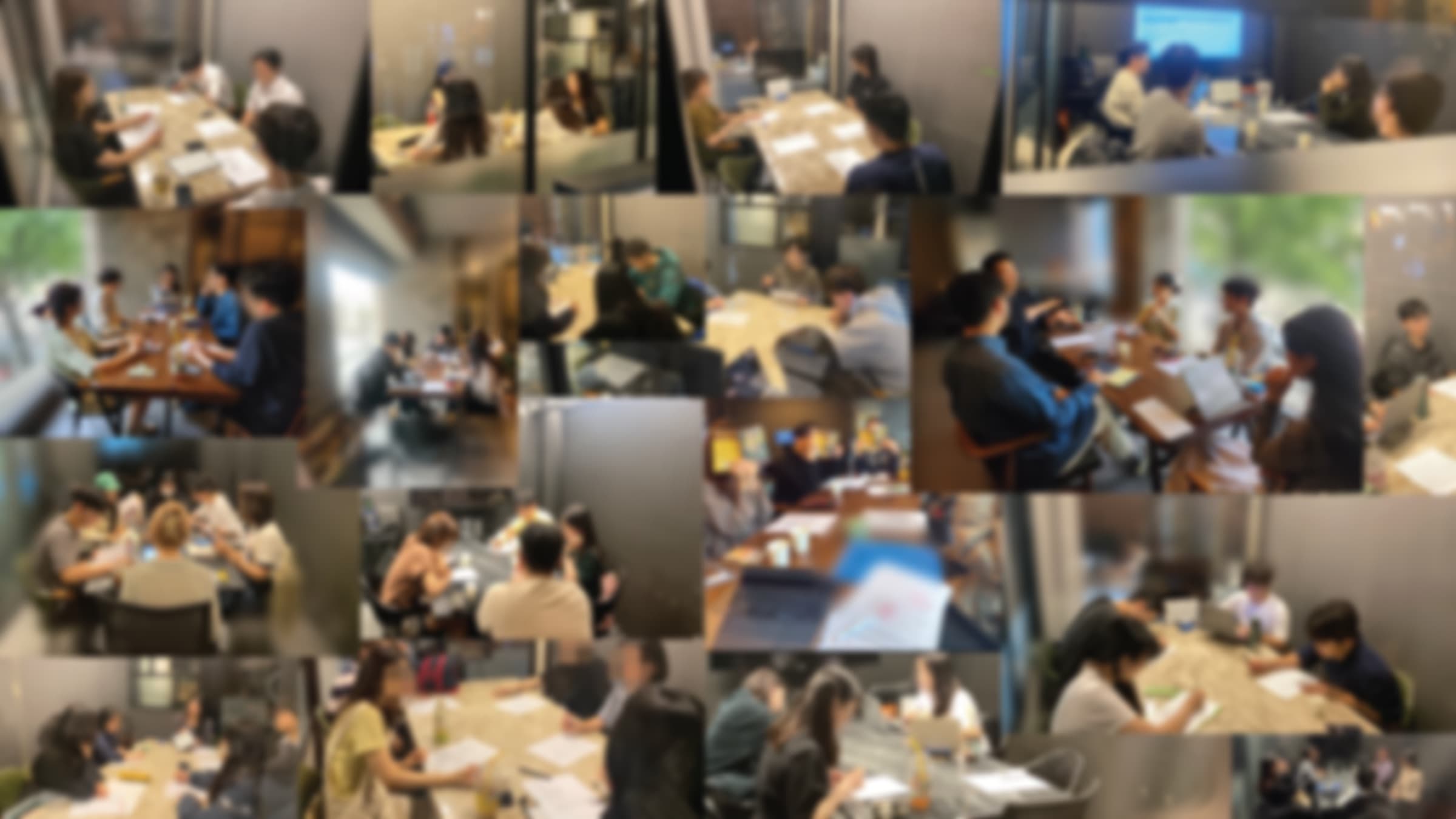 말문 오프라인 스터디 현장을 담은 콜라주