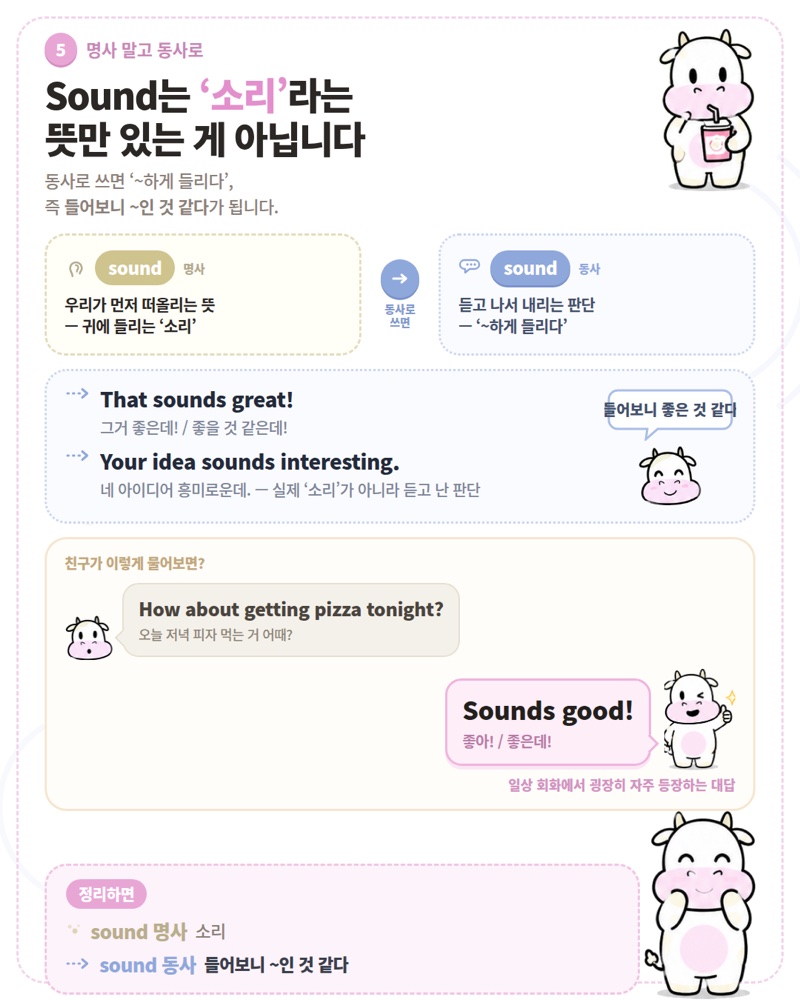 Sound의 다양한 뜻